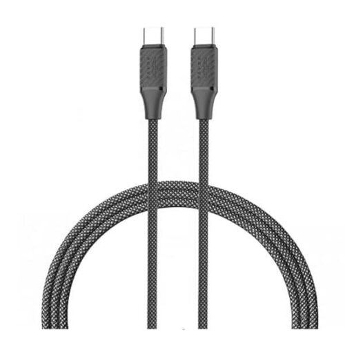 كيبل شحن وبيانات برايف Type-c الي Type-c سريع Brave Braided Data Cable Type-c to Type-c -1m