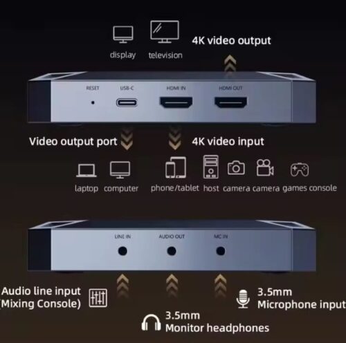 6.jpg بيفا جاتو VD05 للبث المباشر 6×1 PIVA Video capture Card 4K 60HZ