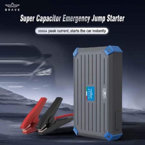 مكثف سيارة برايف جهاز بدء التشغيل بالسوبر كاباسيتور 800أمبير 14.5فولت BRAVE Super Capacitor Jump Starter (800A/14.5V)
