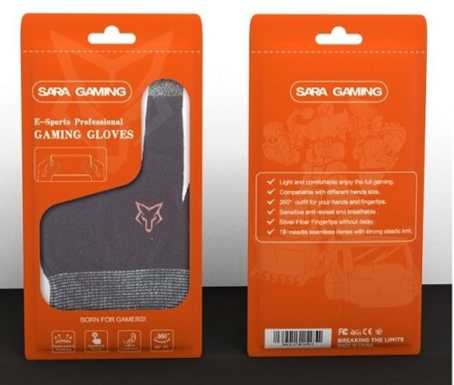 قفازات سارافوكس كامله مخصصة للألعاب مضادة للتعرق SARAFOX G01 Mobile Gaming Finger Sleeves