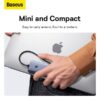 محول بيسوس UltraJoy محول 6 في 1 USB-C مع منفذ HDMI، 3×3.0USB، شبكة LAN، شحن 100وات Baseus UltraJoy Series Docking Station 6-in-1 USB-C Hub Adapter