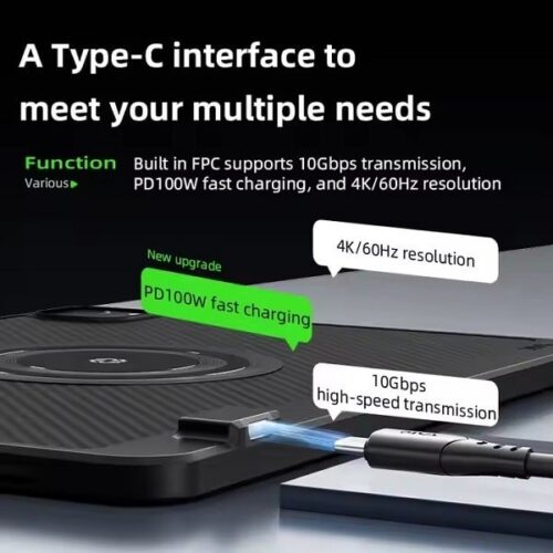 كفر بيفا لأيباد برو تبريد مع محول شحن 100واط PIVA Case for iPad Pro with Cooling and 100W Charging Adapter