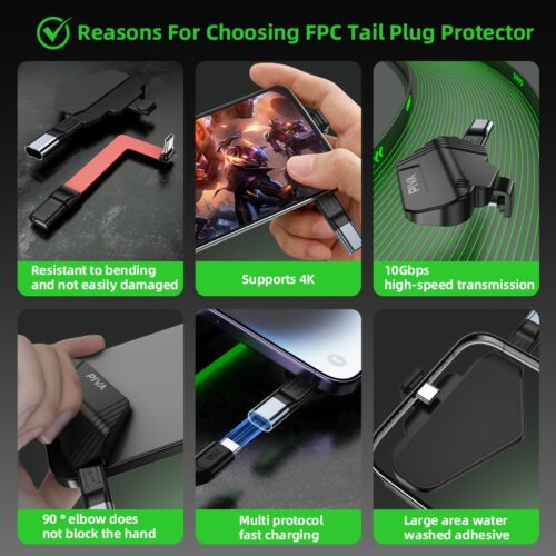 بيفا محول مسار الشحن للهاتف والتابلت PIVA PW-10 Charging Adapter – 4K, 60W PD, 10Gbps for Android & iOS Devices