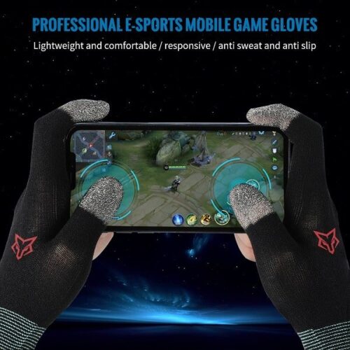 قفازات سارافوكس كامله مخصصة للألعاب مضادة للتعرق SARAFOX G01 Mobile Gaming Finger Sleeves