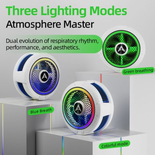 مروحة تبريد بيفا B2 للهاتف مغناطيس + مشبك تثبيت خلفي PIVA B2 Phone Cooler – Magnetic & Clip-On Cooling Fan