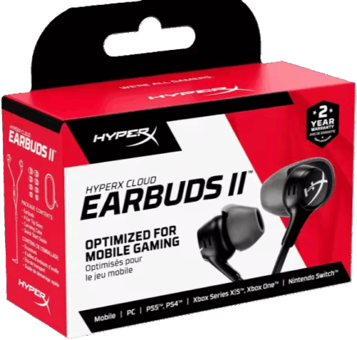 سماعة هايبر أكس كلاود ايربودز 2 HyperX Cloud Earbuds II