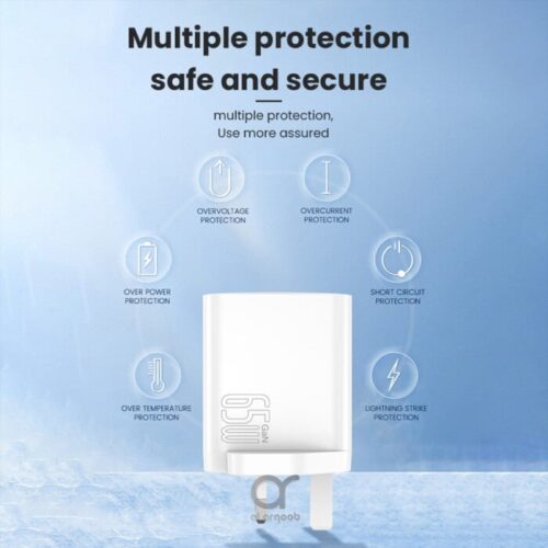 medium_1724228424.jpeg برايف 65W شاحن حائط سريع Brave 65W GaN USB-C Fast Charger