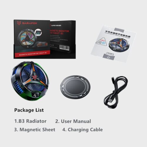 مروحة تبريد سارافوكس للأيباد تبريد قوي Sarafox B3 iPad Cooling Fan