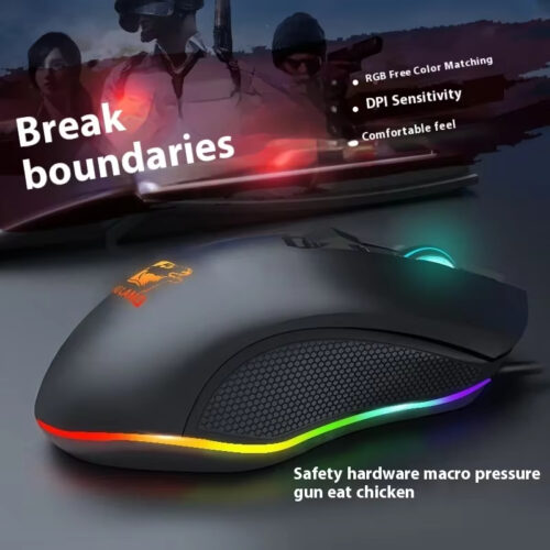 H036842b760334120ab544f0ad72db1d8y كيبورد جيمينج مع ماوس RGB مخصص لألعاب الشوتر Gaming keyboard with RGB mouse customized for shooter games
