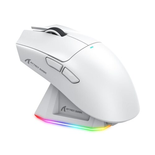 ماوس أتاك شارك X11 جيمينج ماوس لاسلكي مع قاعدة شحن ATTACK SHARK X11 Wireless Gaming Mouse with Charging Dock