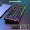 H3b8b65aff185462480f99879113e0db7f كيبورد جيمينج سلكي RGB مخصص لألعاب الشوتر Gaming keyboard RGB customized for shooter games