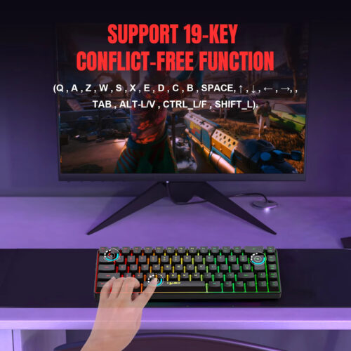 Hdf8c41eacc0f48619a02f4bd11fb839cu كيبورد جيمينج سلكي RGB مخصص لألعاب الشوتر Gaming keyboard RGB customized for shooter games