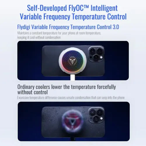 مروحة تبريد مغناطيسية Flydigi B8X | مبرد جوال وآيباد مغناطيسي للألعاب والتصوير — تبريد سريع - ضوضاء منخفضة