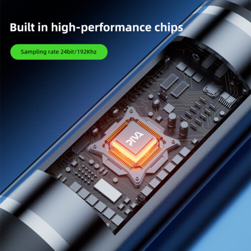 H95c586b4217346c3a78bdb9079038cbfY كابل جسر الصوت PIVA Audio Bridge AC20 — كابل صوتي للاعبين والبث المباشر بتأخير منخفض