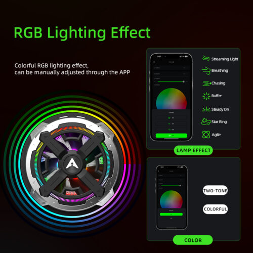 مروحة تبريد PIVA B2-MAX للآيباد والتابلت — مبرد مغناطيسي 27W للألعاب والبث