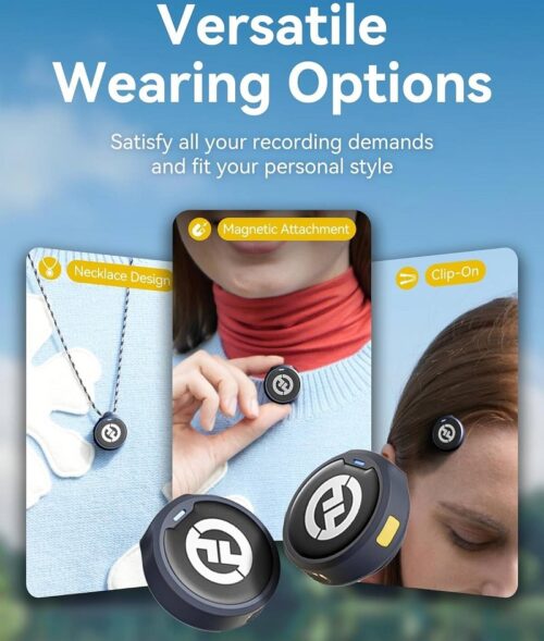 ميني ميكروفون لاسلكي هولي لاند لارك أم 2 كومبو Hollyland LARK M2 Wireless Microphone, (2TX+3RX), Compatible With Camera, iPhone, Android